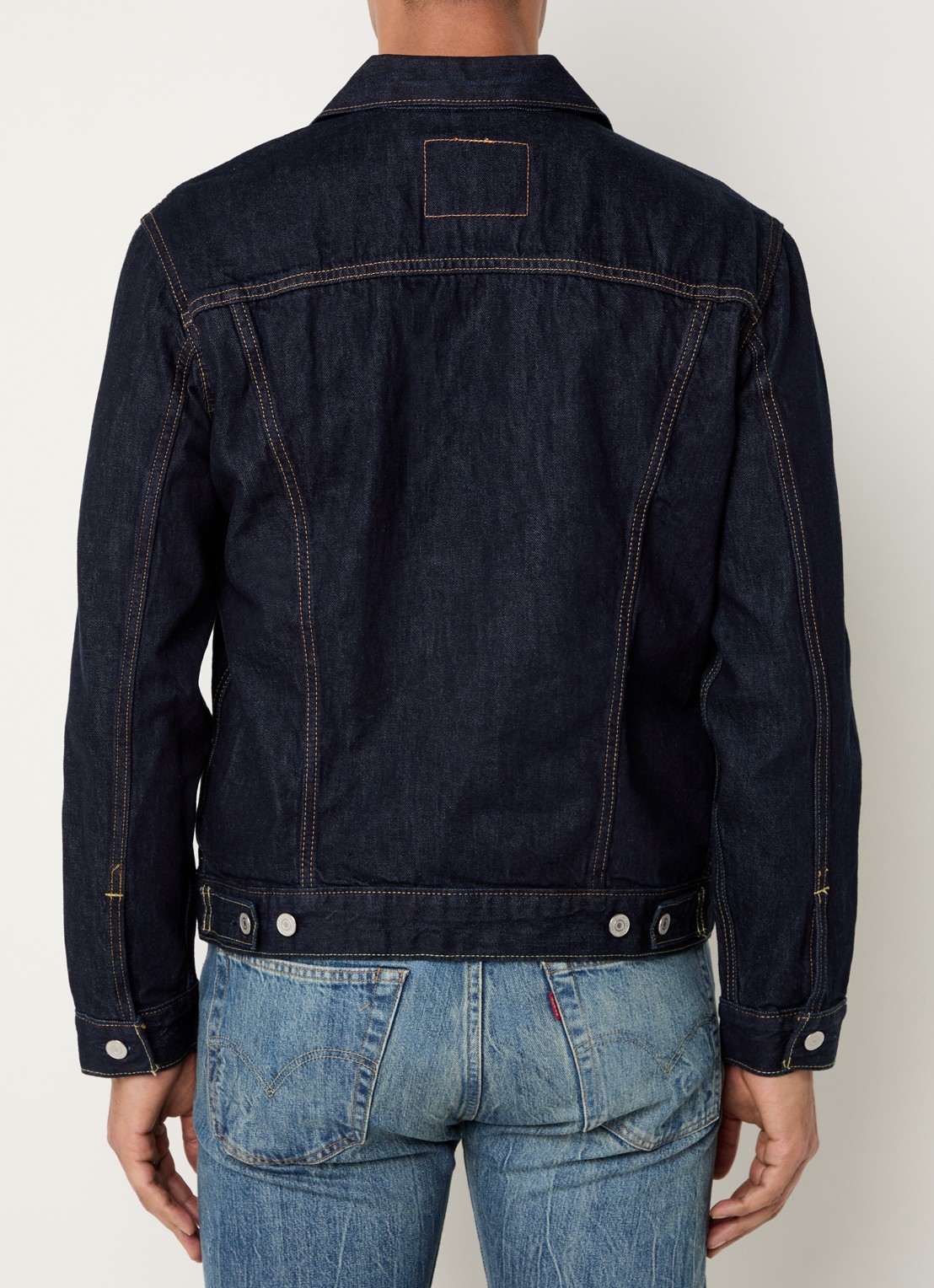 Levi's Spijkerjas met borst- en steekzakken - achterkant indigo
