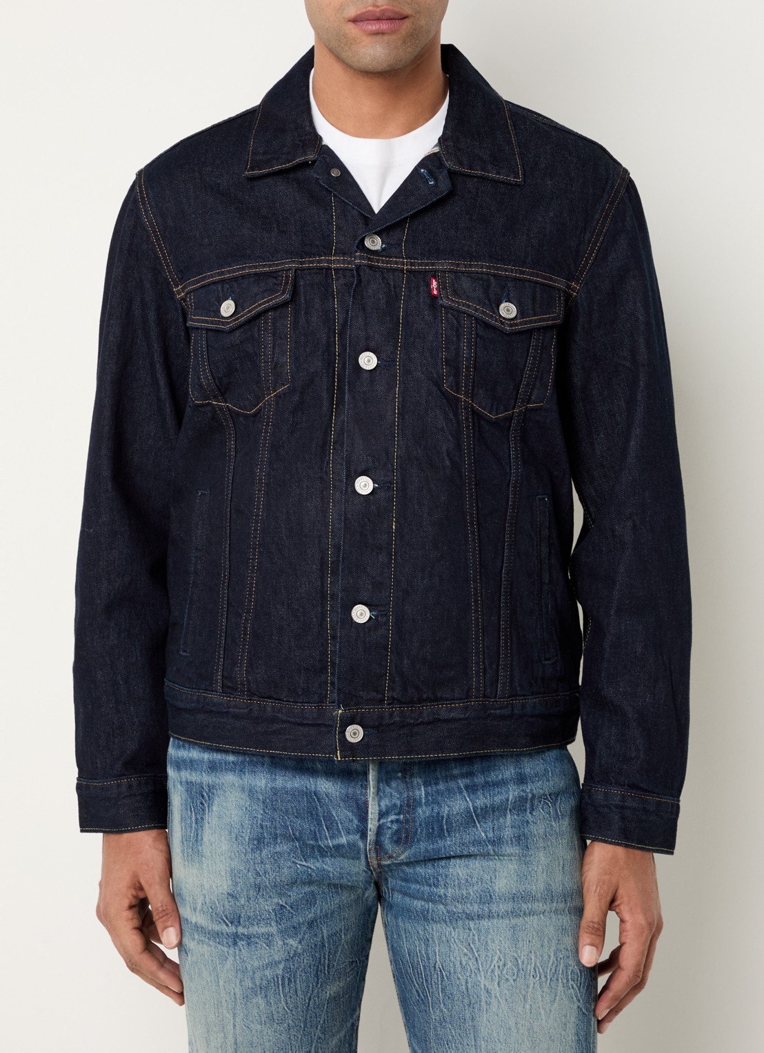 Levi's Spijkerjas met borst- en steekzakken - detail 4 indigo