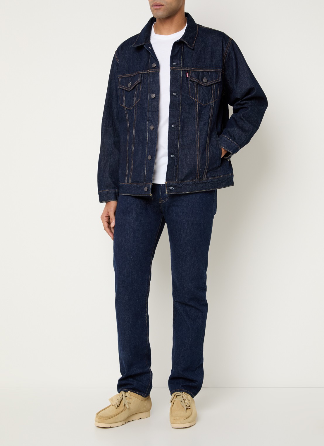 Levi's Spijkerjas met borst- en steekzakken - voorkant 3 indigo