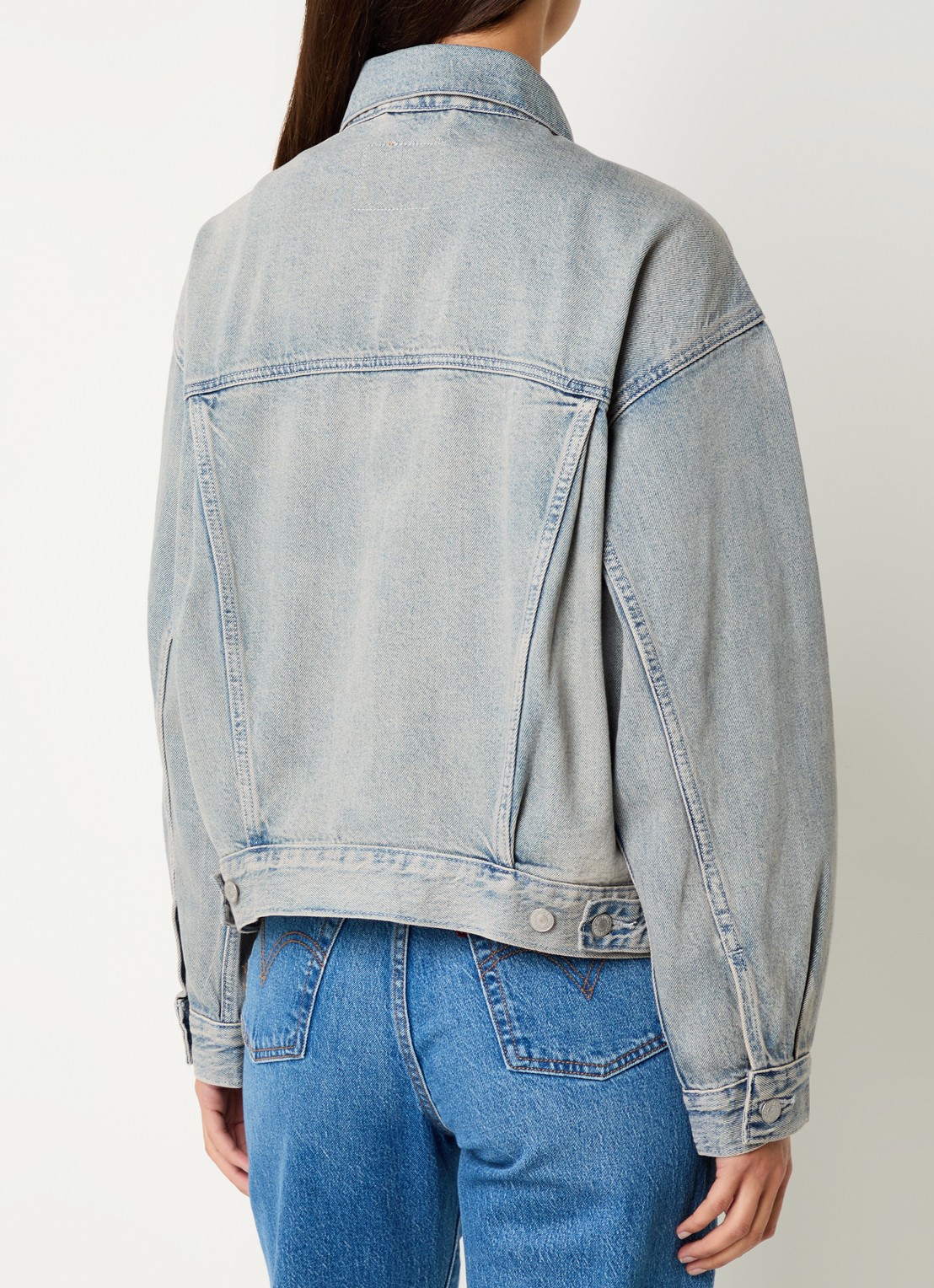 Levi's Spijkerjas met borstzakken - achterkant 2 grijs