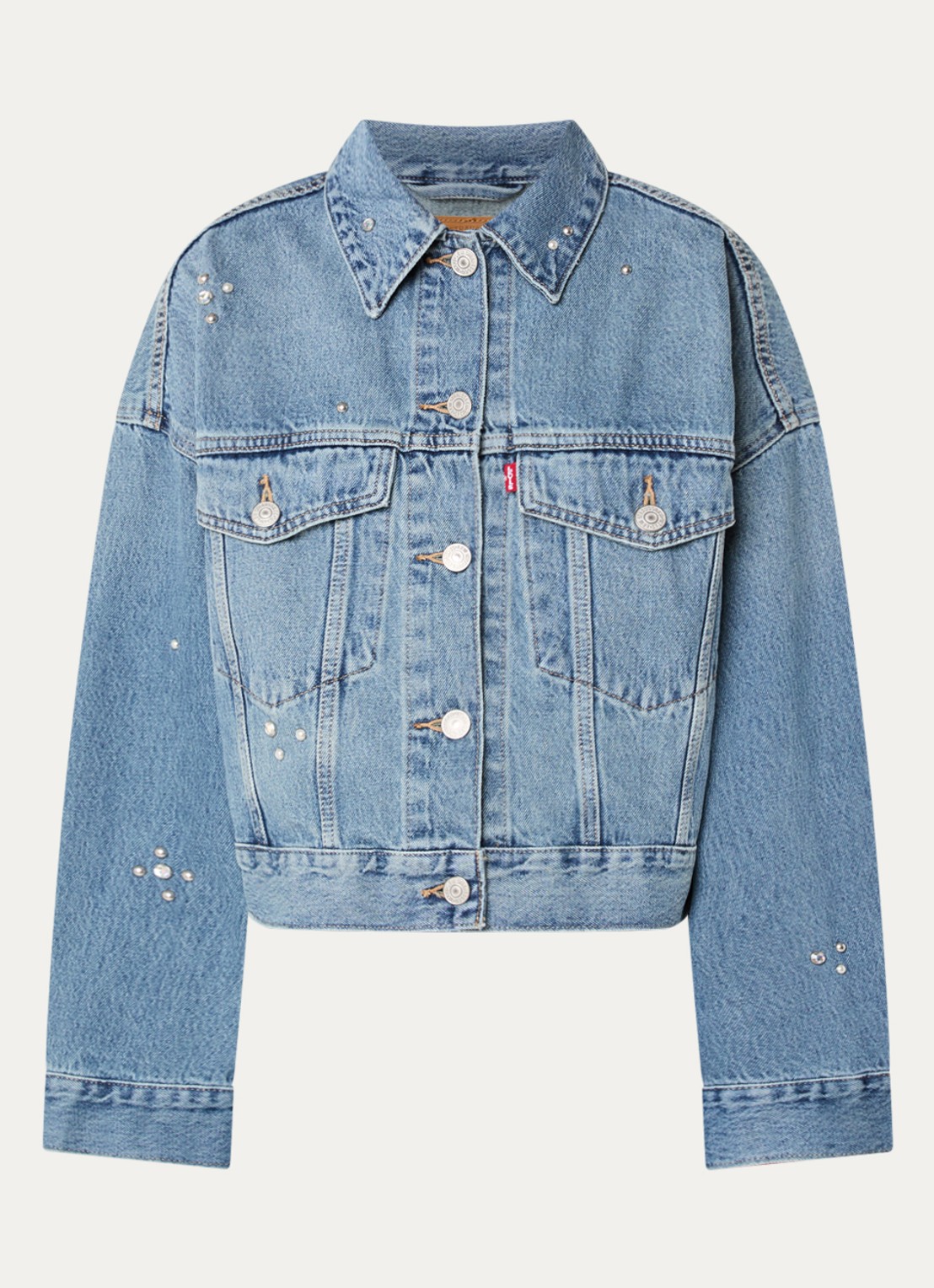 Levi's Spijkerjas met borstzakken - voorkant 3 indigo