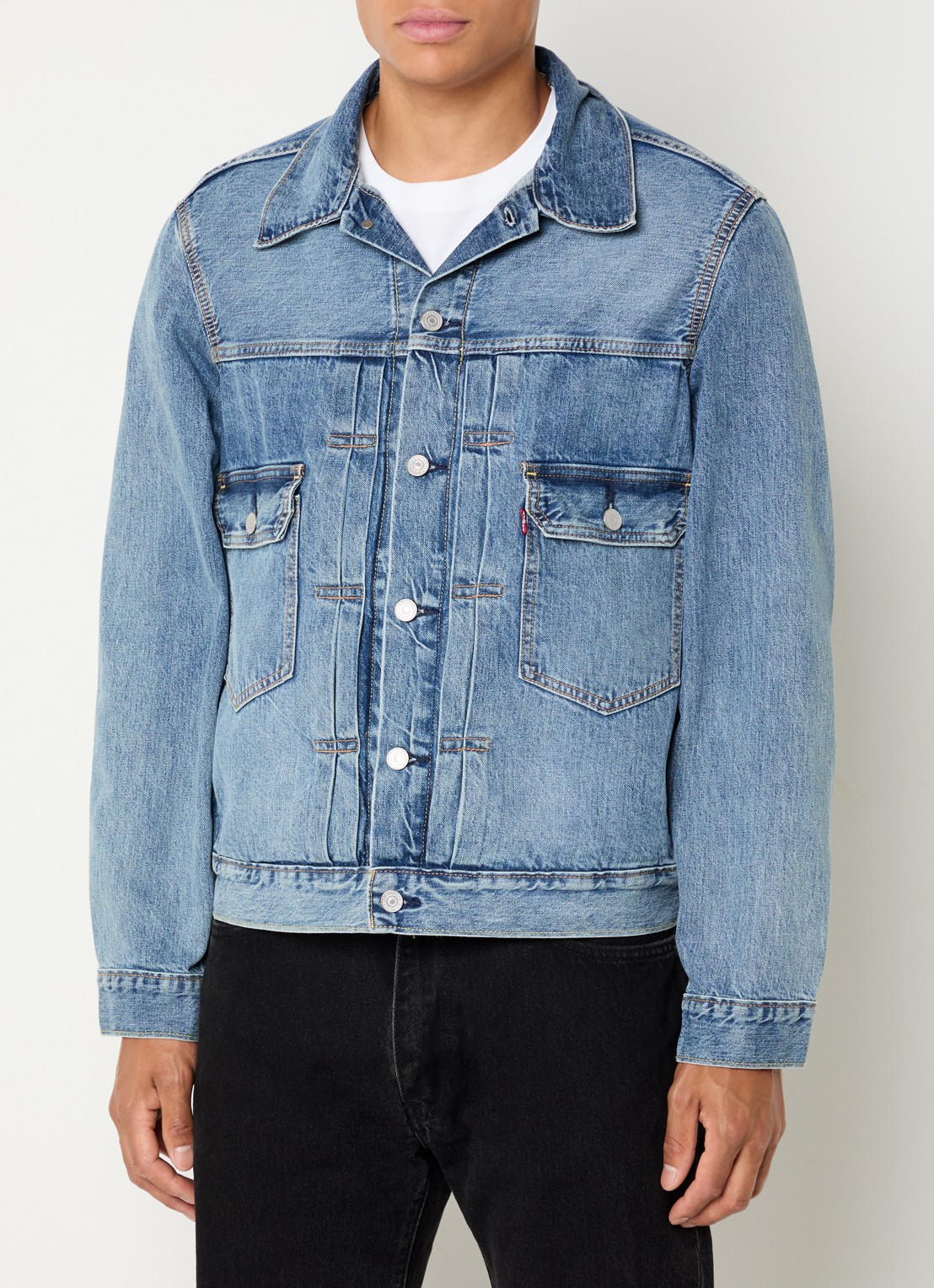 Levi's Spijkerjas met borstzakken - detail 4 indigo