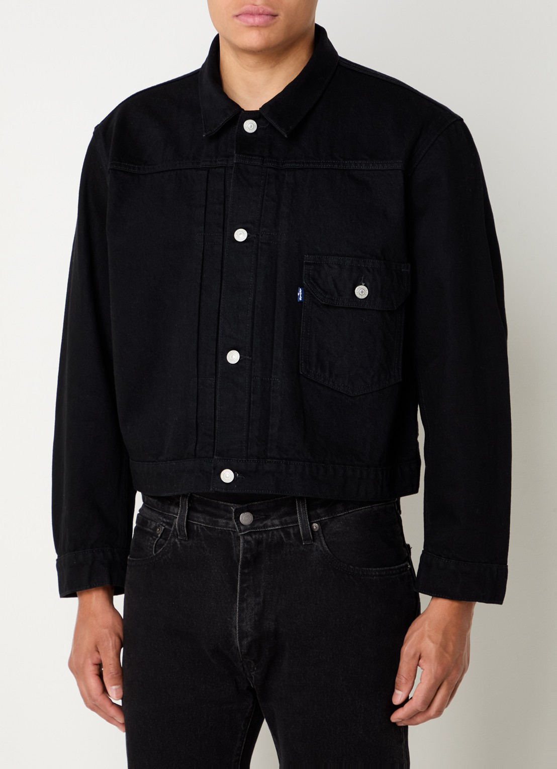 Levi's Spijkerjas met klepzak - detail zwart