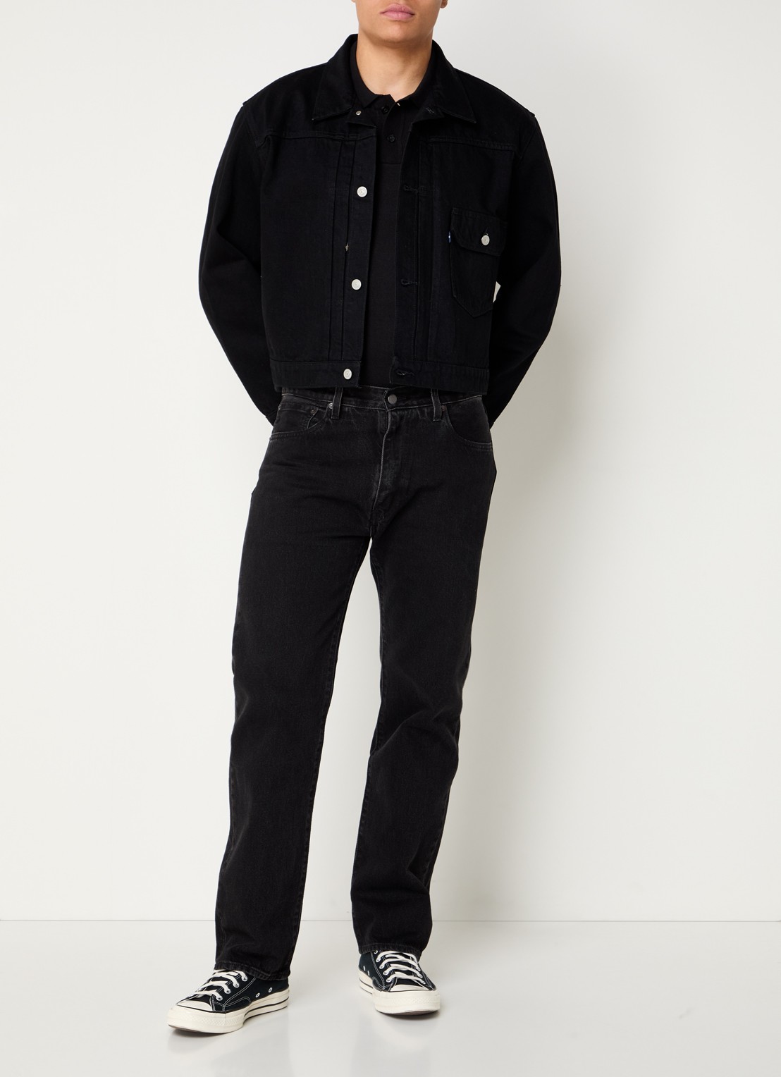 Levi's Spijkerjas met klepzak - voorkant 4 zwart