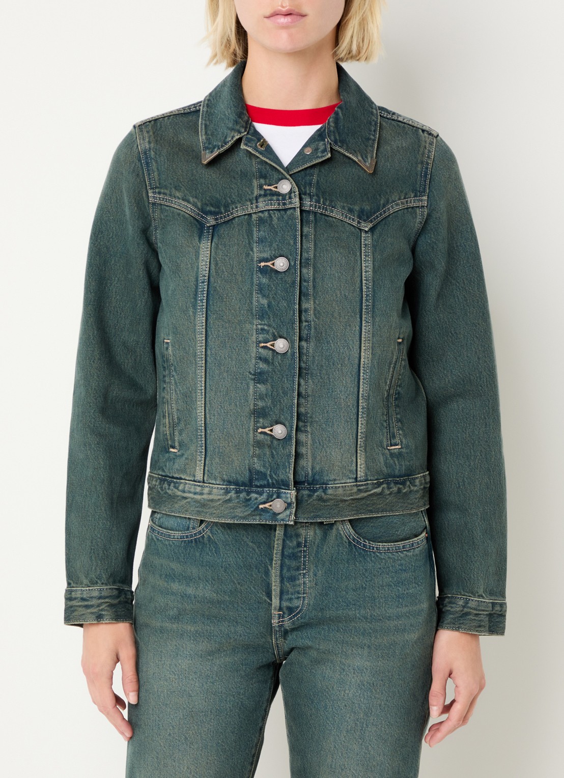 Levi's Spijkerjas met steekzakken - detail indigo