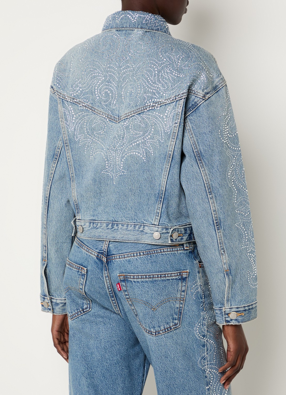 Levi's Spijkerjas met strass - achterkant indigo