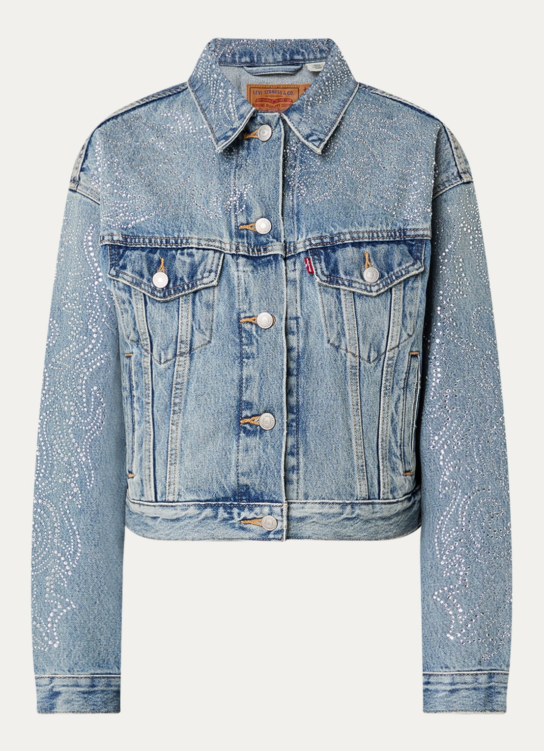 Levi's Spijkerjas met strass - voorkant 2 indigo