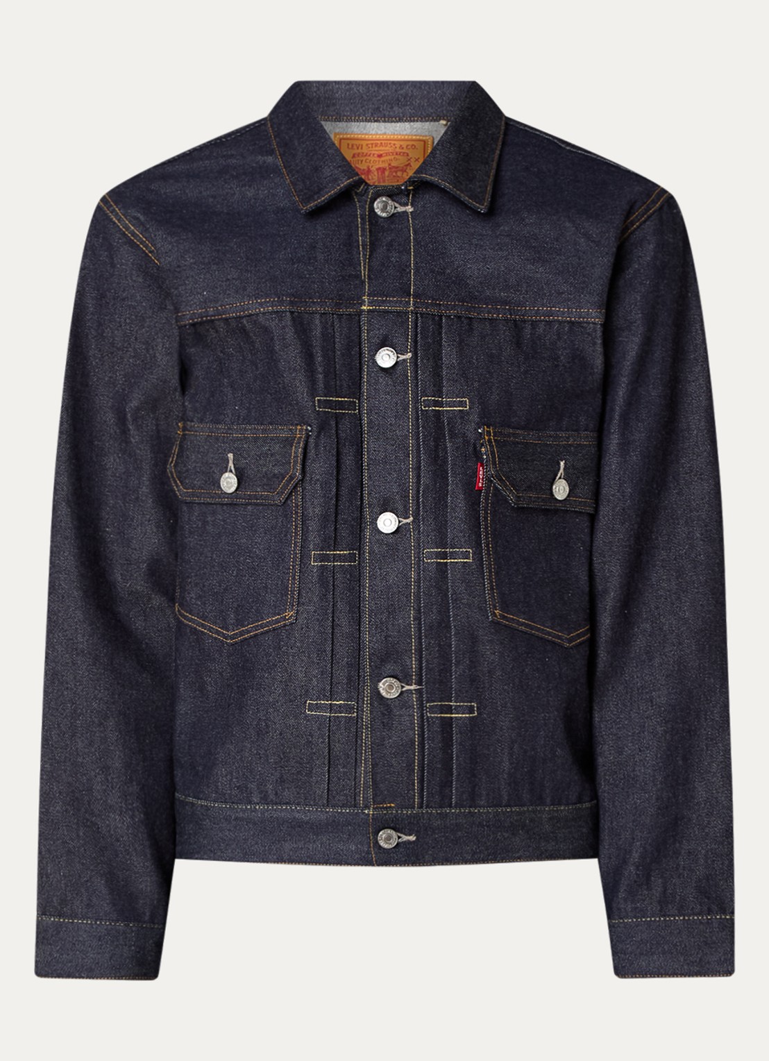 Levi's Spijkerjas van  katoen met klepzakken - voorkant indigo