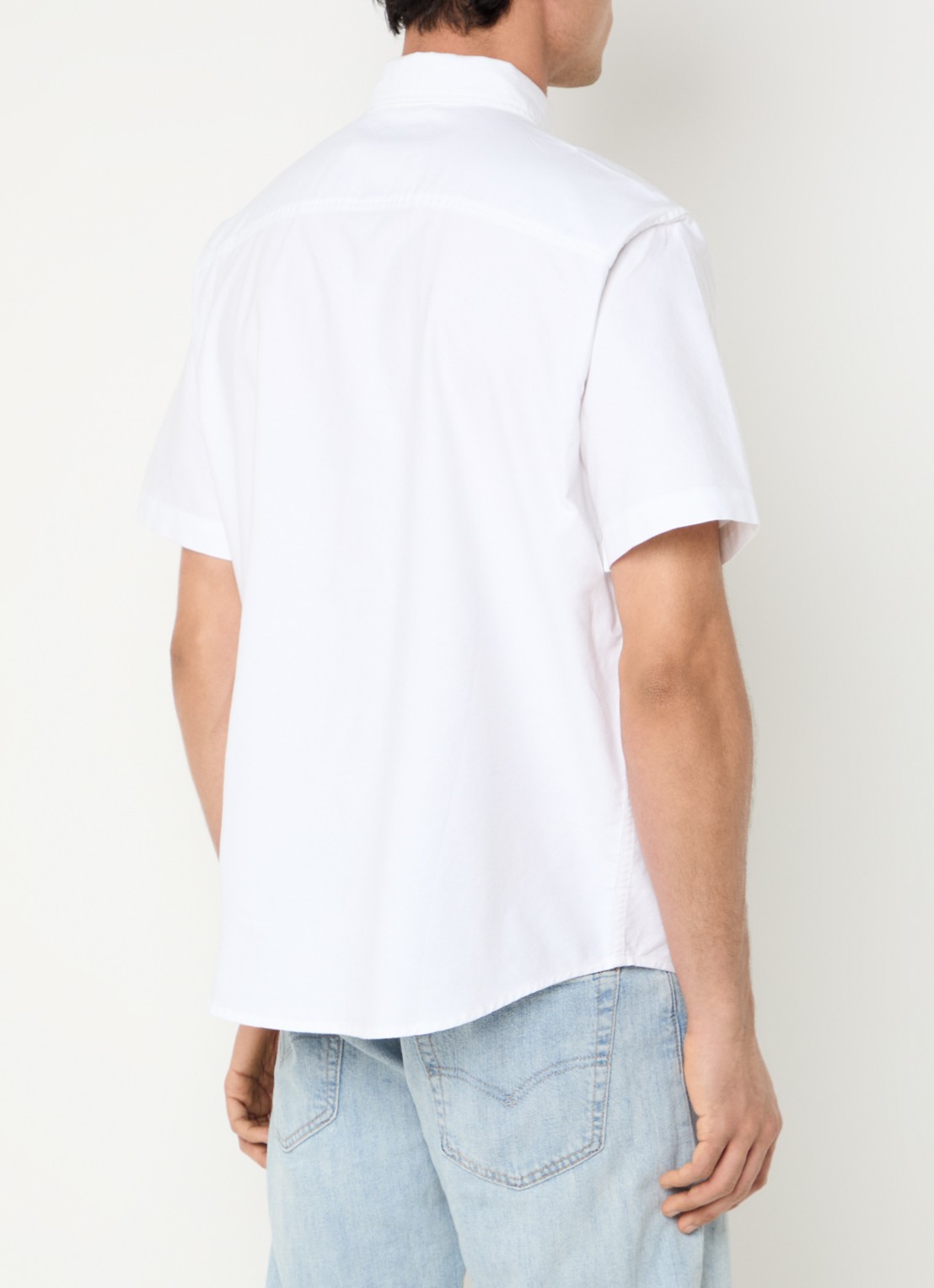 Levi's SS Authentic regular fit overhemd met logo - achterkant wit