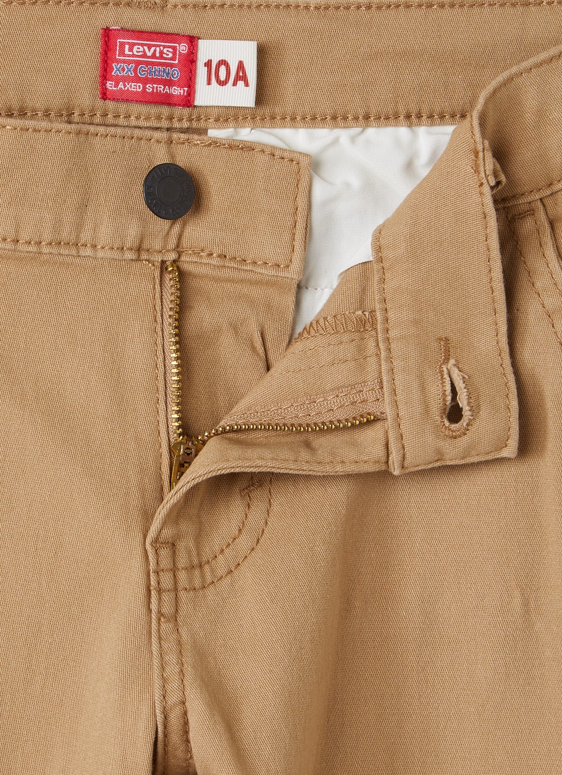 Levi's Straight fit chino met steekzakken - detail 3 camel