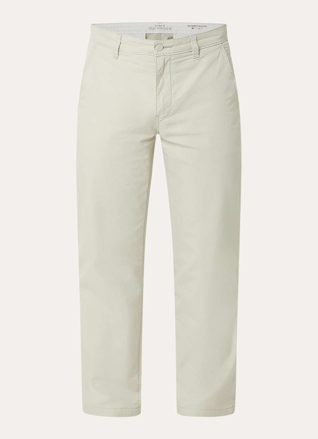 Levi's Straight fit chino met steekzakken - voorkant ivoor