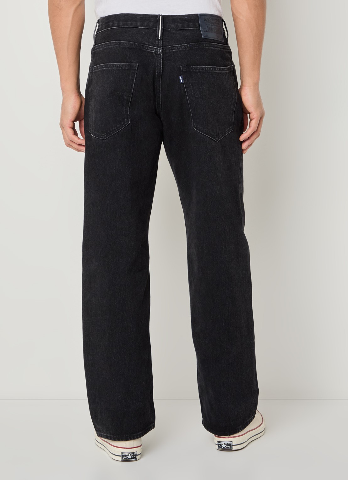 Levi's Straight fit jeans met gekleurde wassing - achterkant zwart