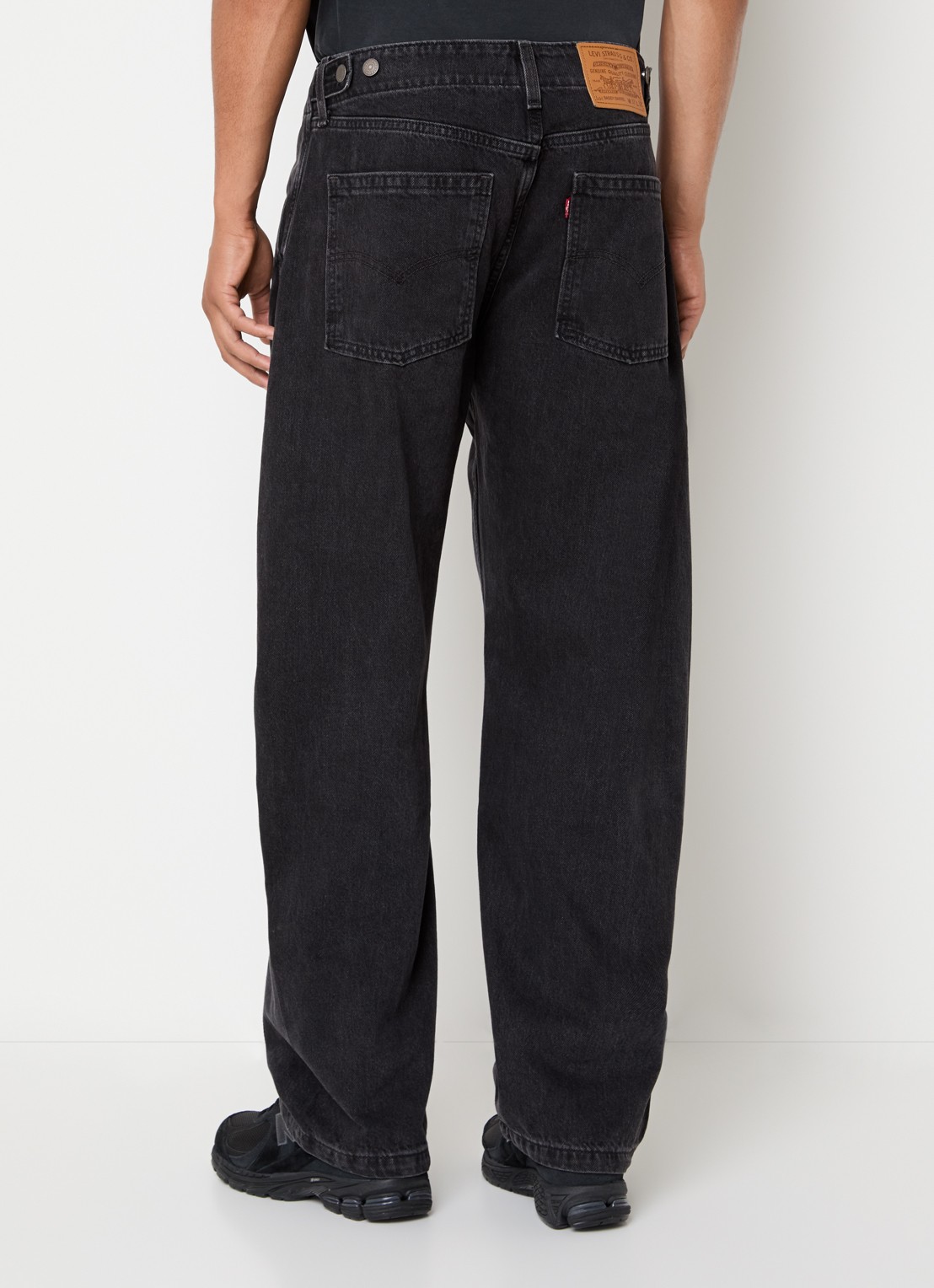 Levi's Straight fit jeans met gekleurde wassing - achterkant 5 zwart