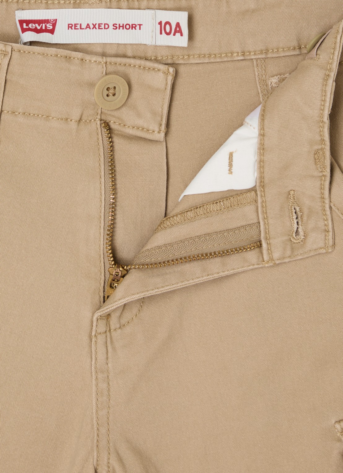 Levi's Straight fit korte cargobroek met steekzakken - detail 3 camel