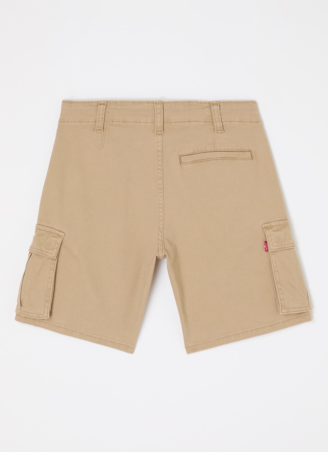 Levi's Straight fit korte cargobroek met steekzakken - voorkant 2 camel