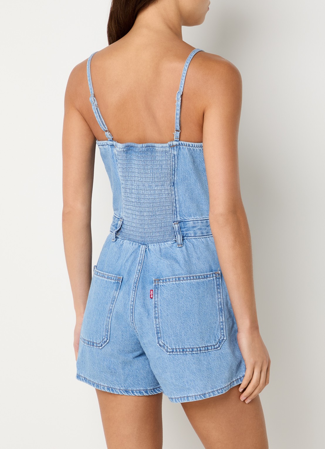 Levi's Straight fit playsuit met steekzakken - achterkant 2 indigo