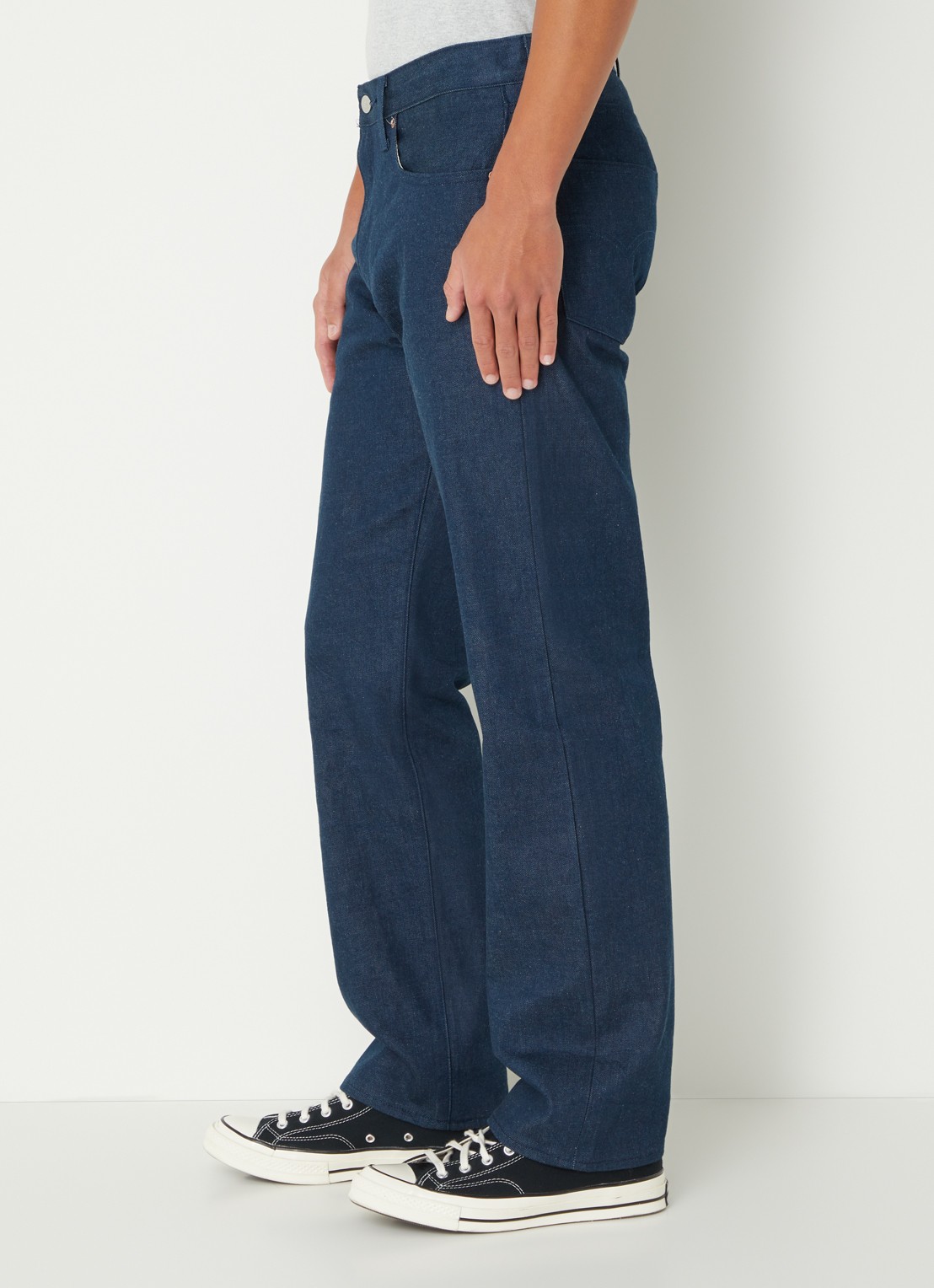 Levi's Straight leg jeans met donkere wassing en steekzakken - detail 5 indigo