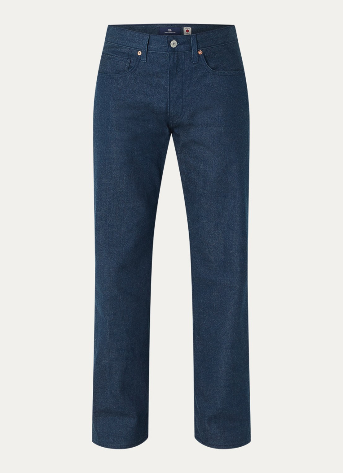 Levi's Straight leg jeans met donkere wassing en steekzakken - voorkant indigo