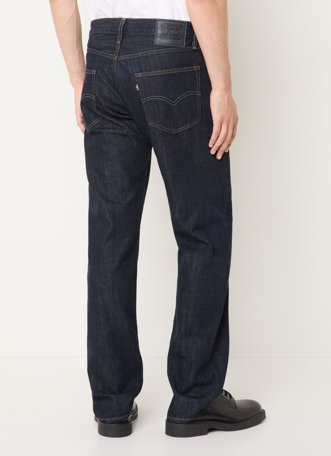 Levi's Straight leg jeans met donkere wassing - achterkant indigo