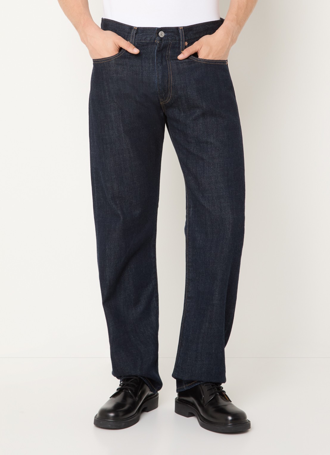 Levi's Straight leg jeans met donkere wassing - detail 2 indigo