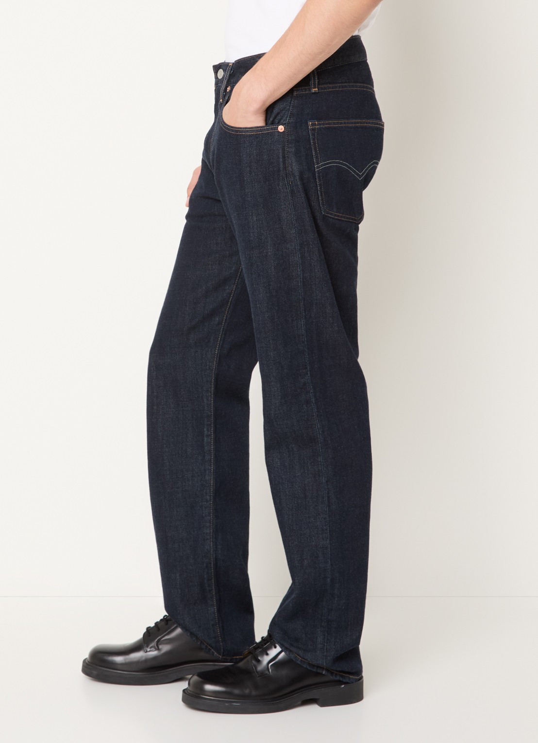 Levi's Straight leg jeans met donkere wassing - detail 3 indigo