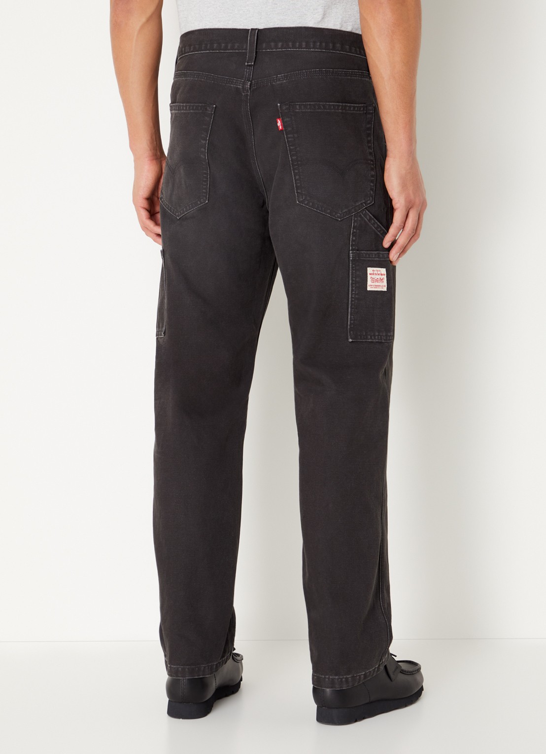 Levi's Straight leg jeans met gekleurde wassing - achterkant 3 zwart