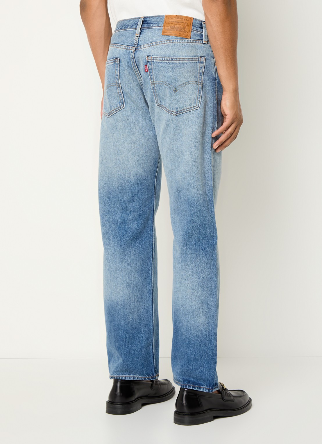 Levi's Straight leg jeans met medium wassing - achterkant 3 indigo