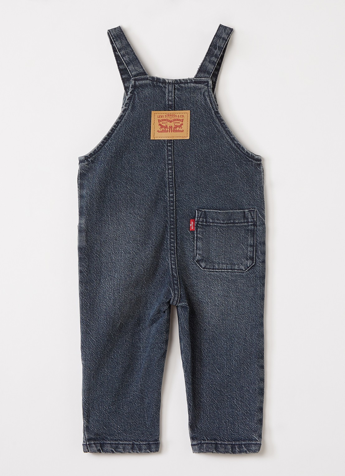 Levi's Straight leg tuinbroek van denim - voorkant 3 indigo