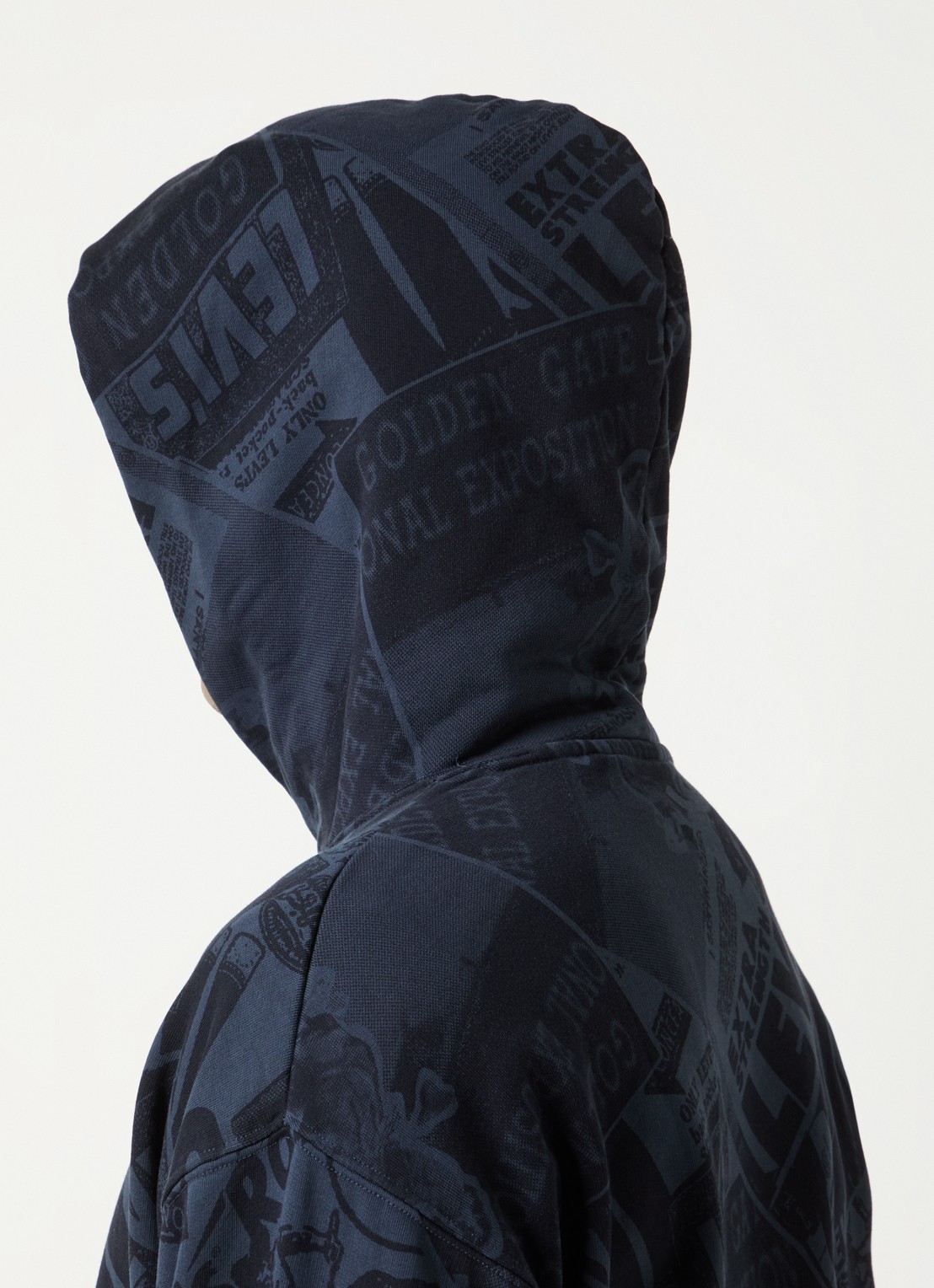 Levi's Sunset hoodie met print - detail 5 donkerblauw