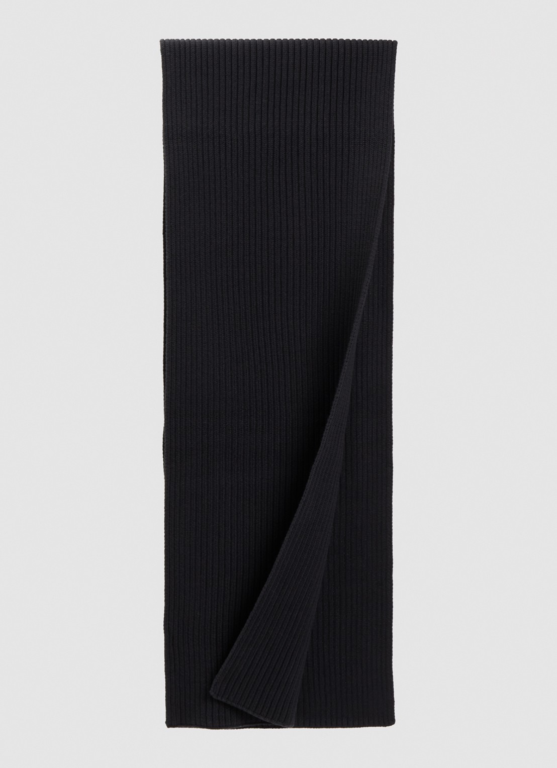 Levi's Sunset ribgebreide sjaal 190 x 35 cm - detail 2 antraciet