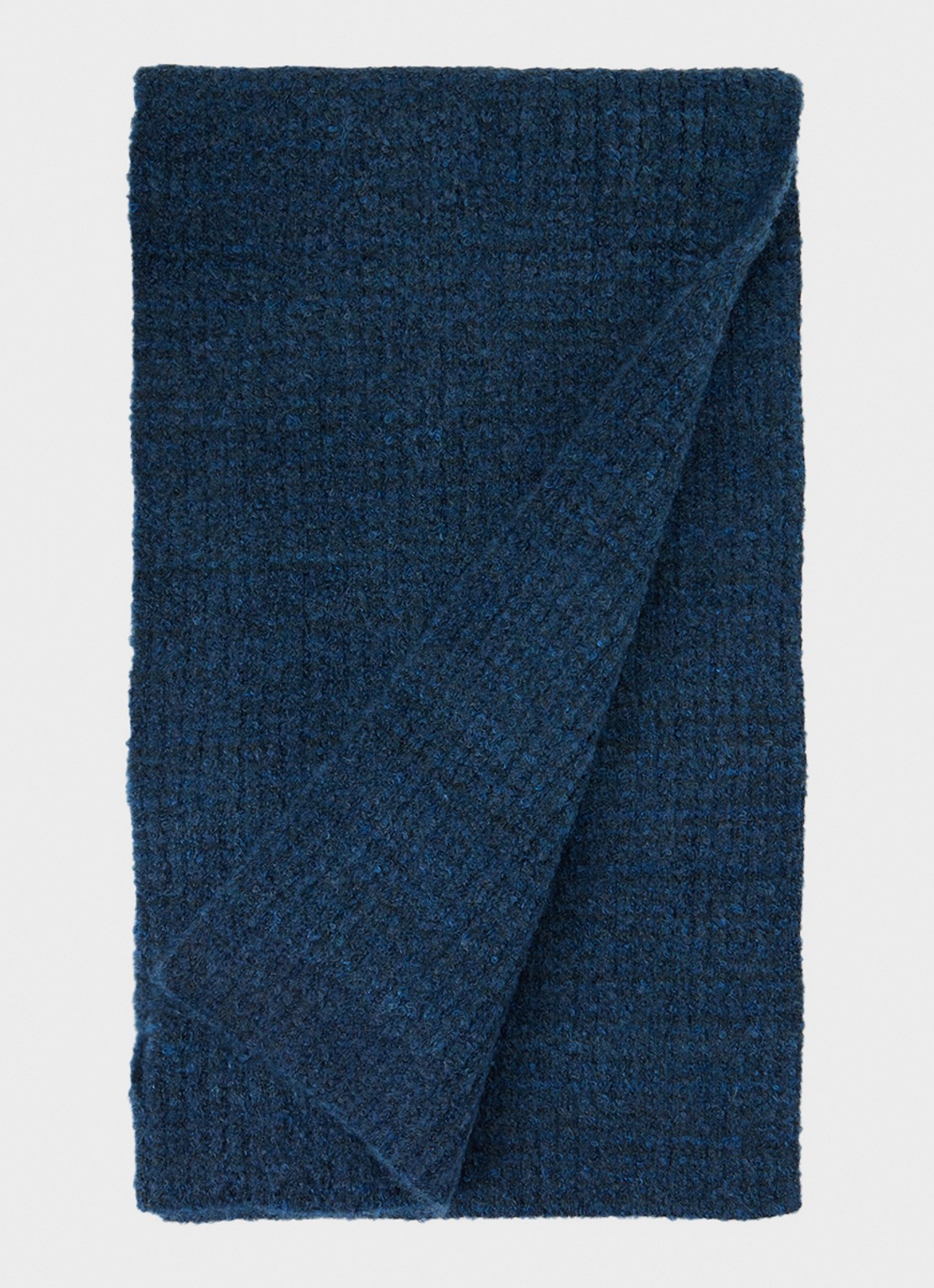 Levi's Sunset sjaal met gemêleerd dessin 200 x 30 cm - voorkant donkerblauw