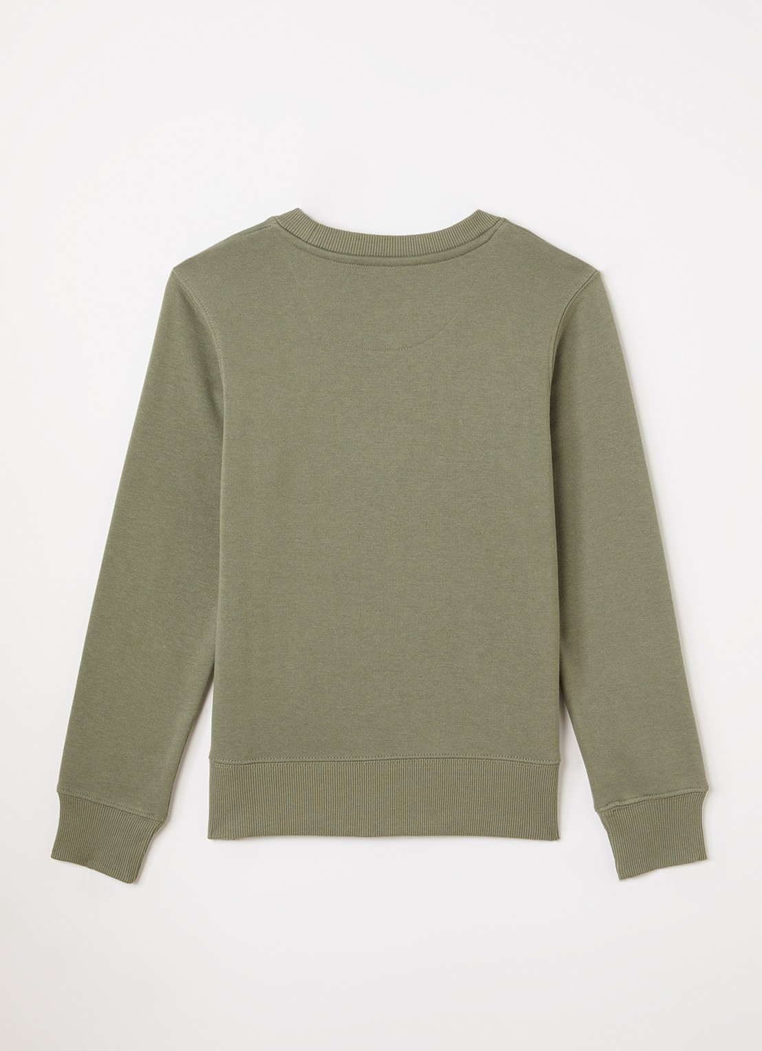 Levi's Sweater met logo - voorkant 2 olijfgroen