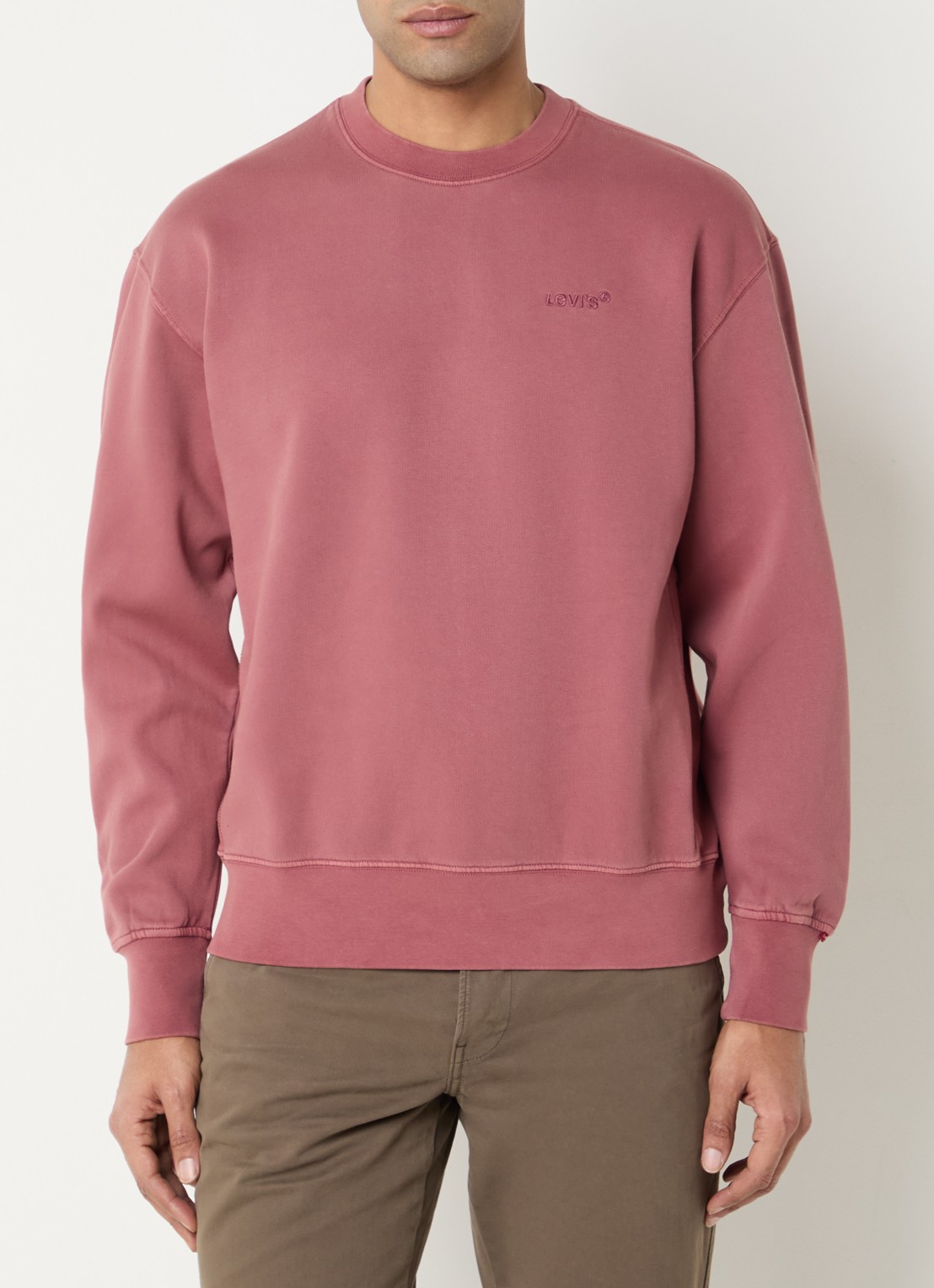 Levi's Sweater met logo - detail 3 steenrood