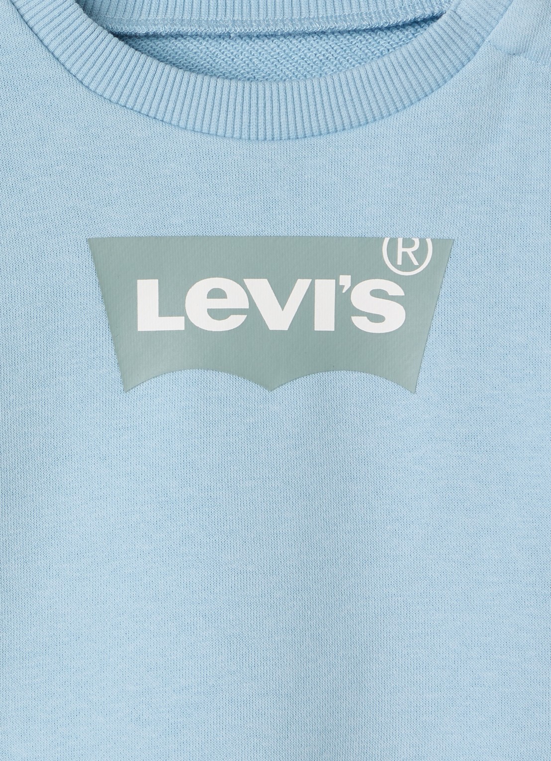 Levi's Sweater met logo - detail 3 lichtblauw