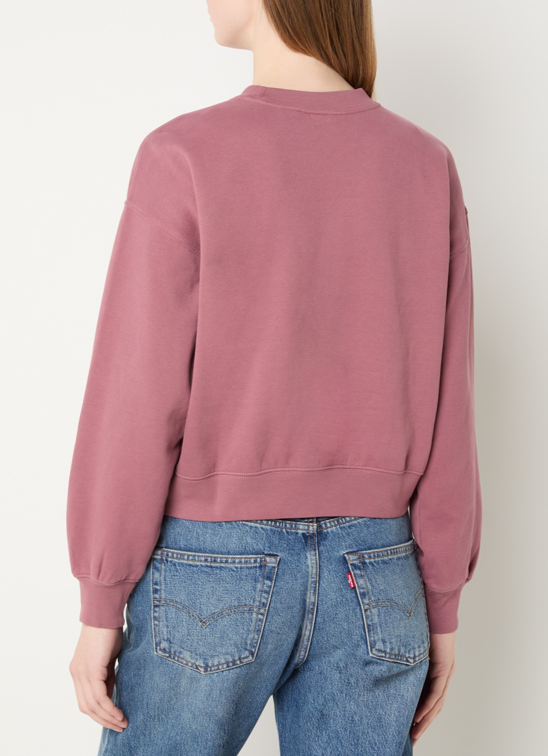 Levi's Sweater met ronde hals - achterkant 4 steenrood