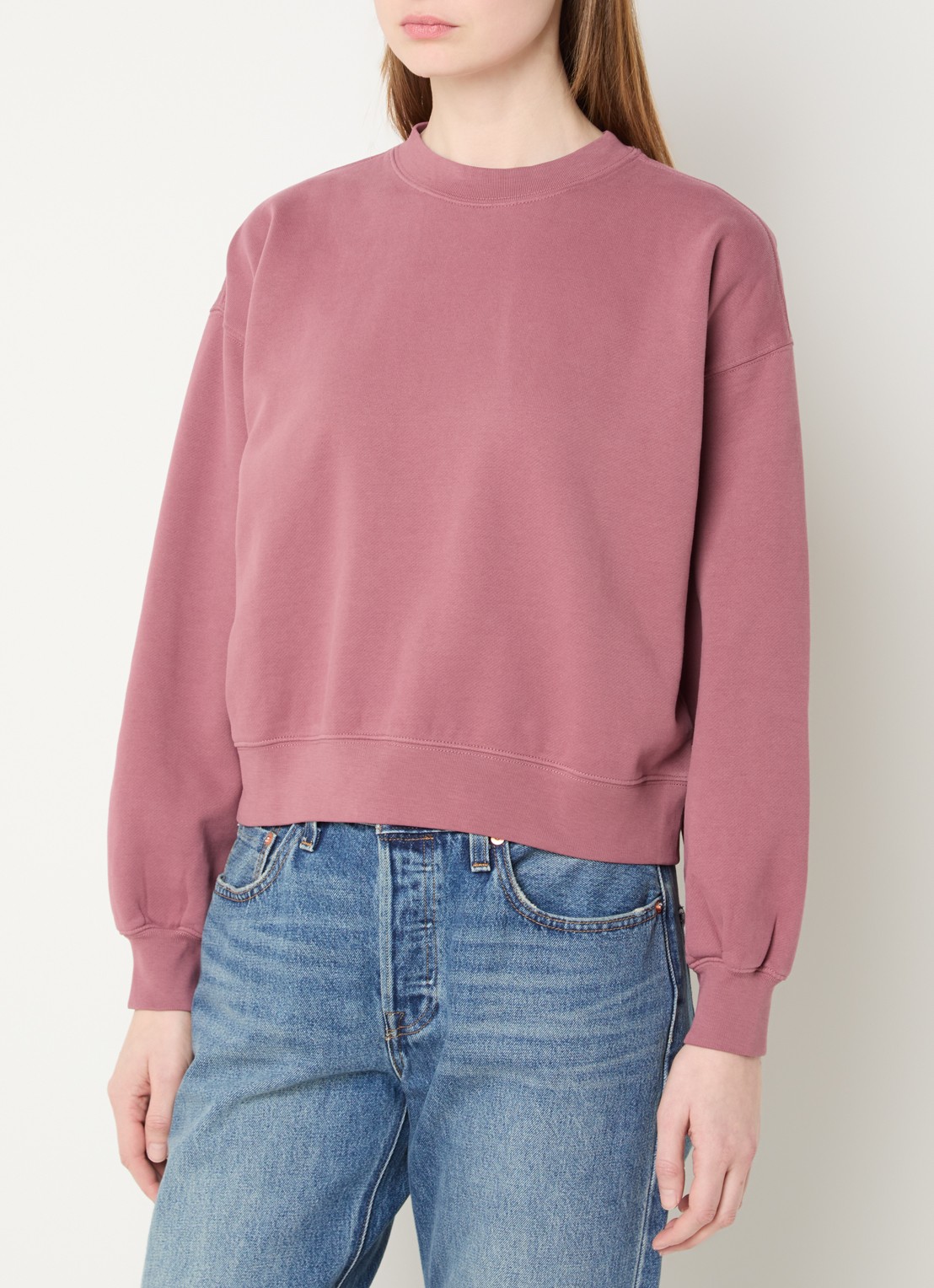 Levi's Sweater met ronde hals - detail 3 steenrood