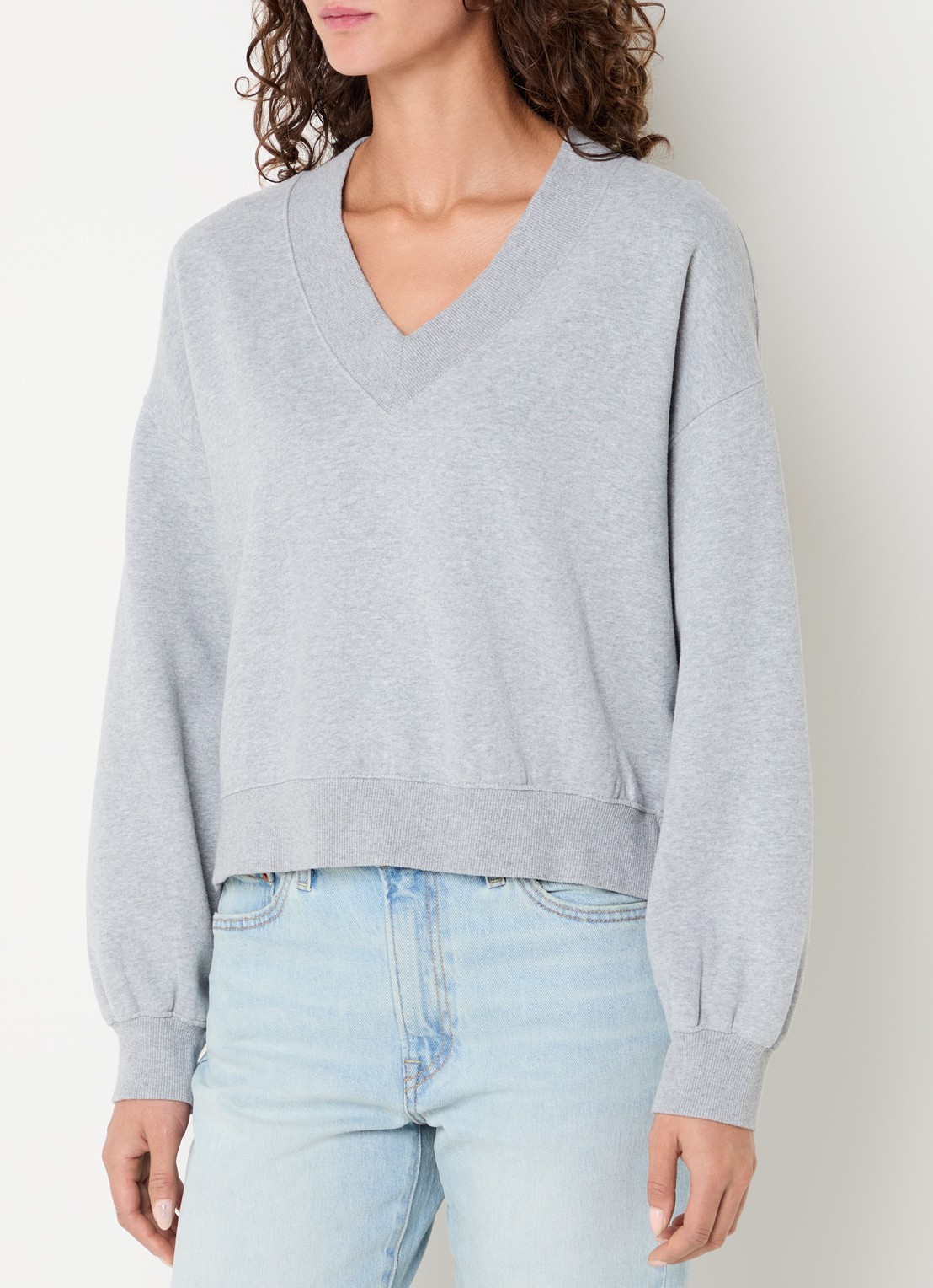 Levi's Sweater met V-hals - detail 4 grijsmele