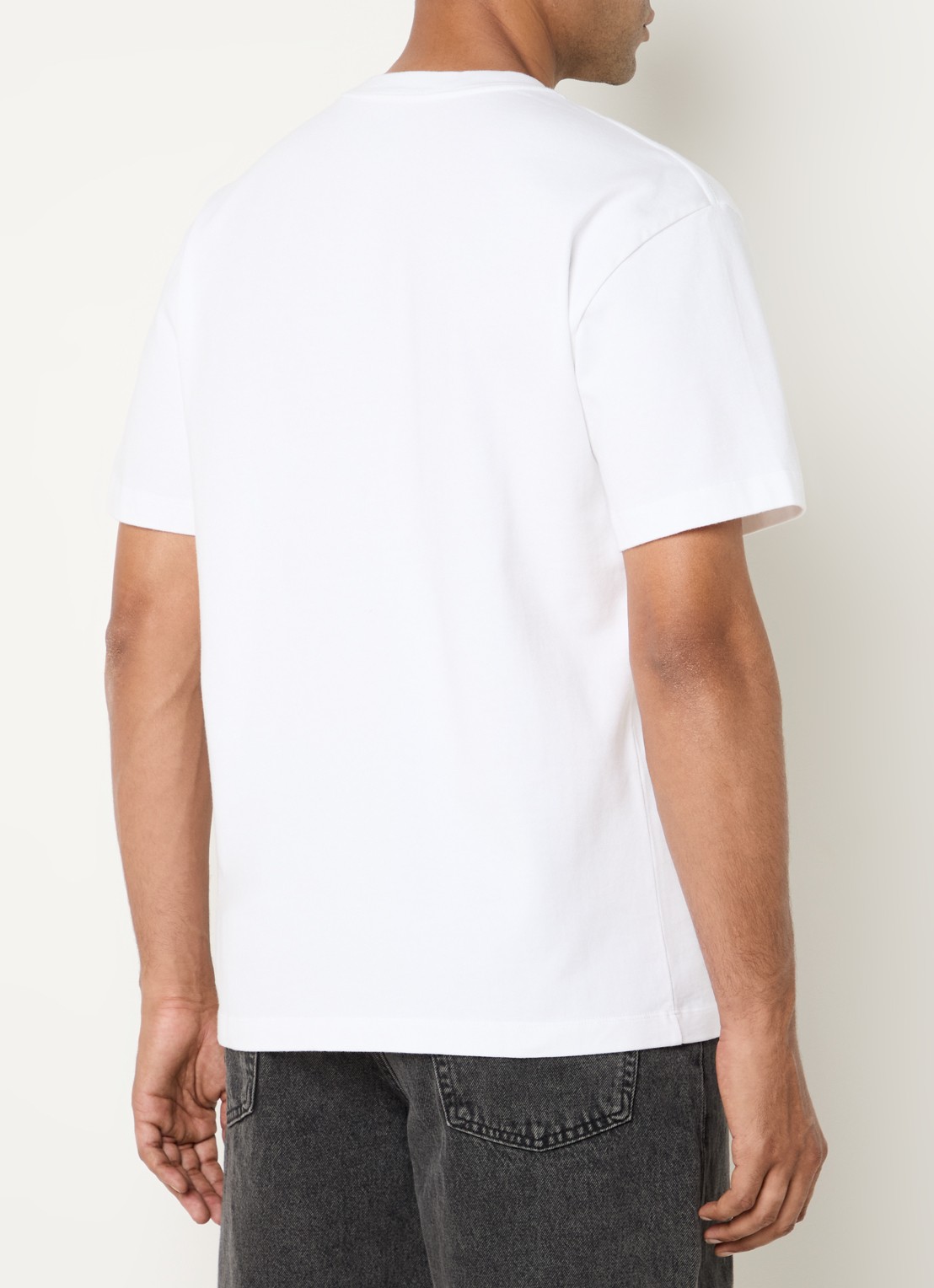 Levi's T-shirt met borstzak - achterkant wit