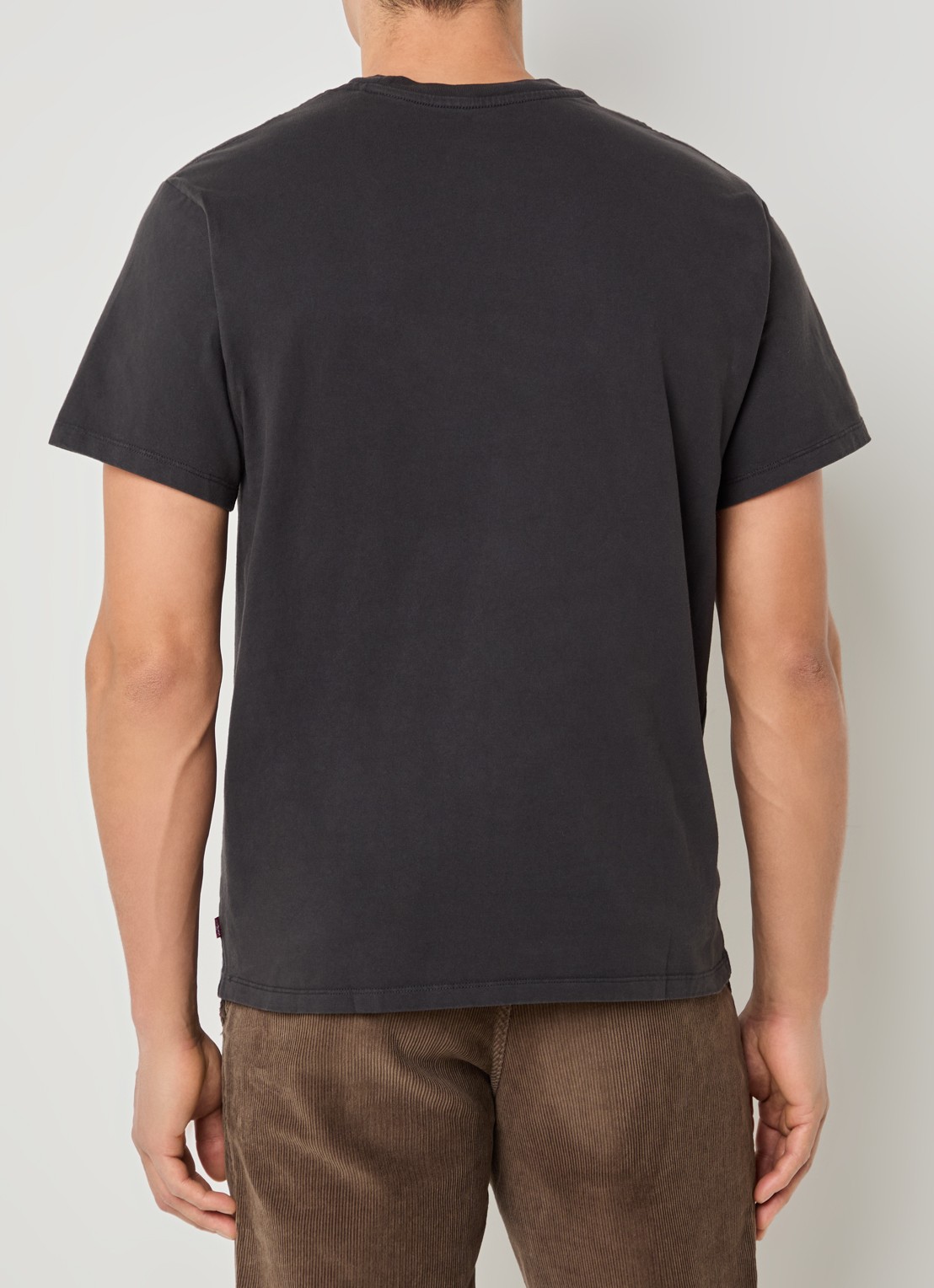 Levi's T-shirt met borstzak - achterkant 3 zwart