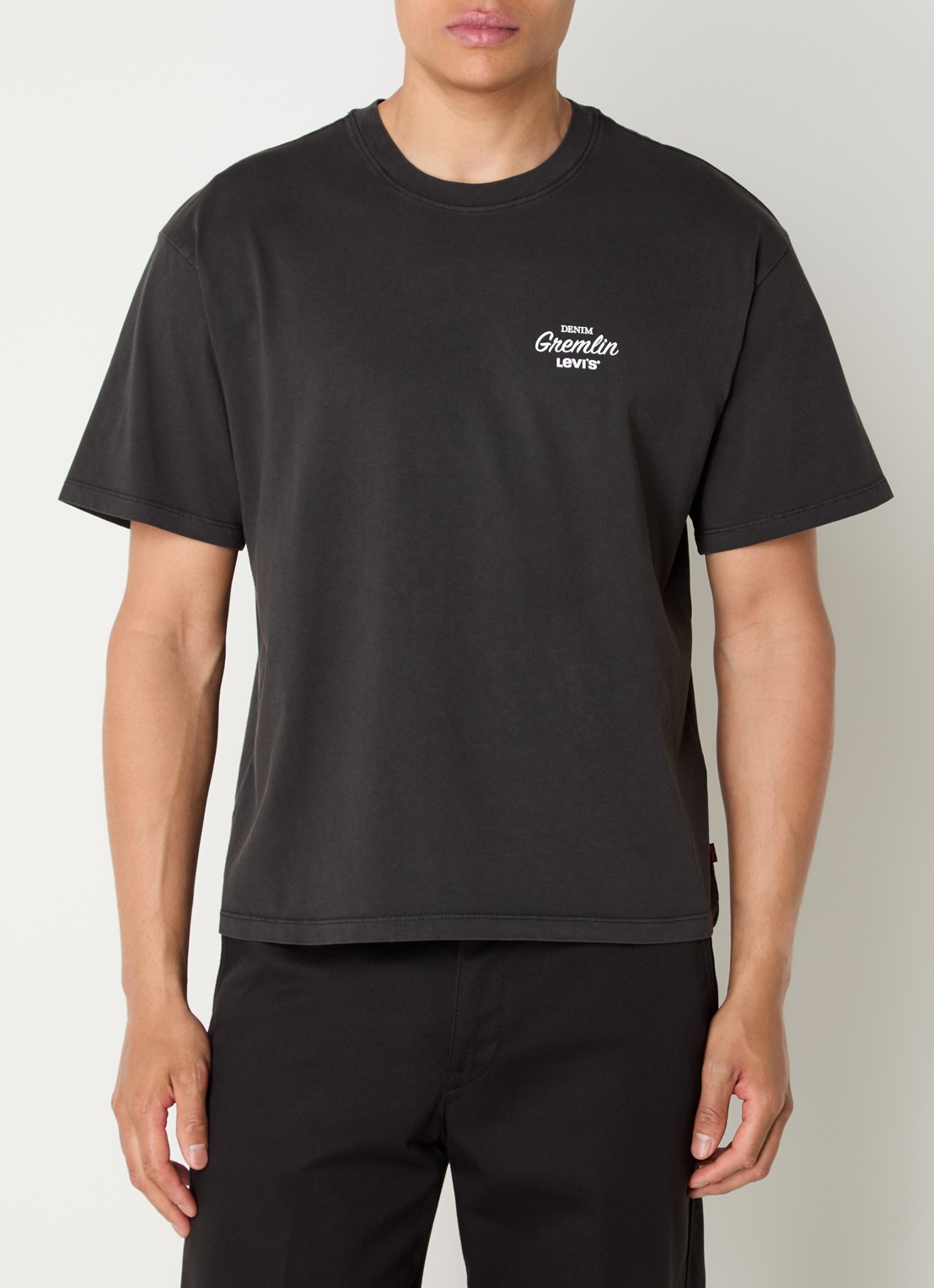 Levi's T-shirt met front- en backprint - achterkant 4 zwart