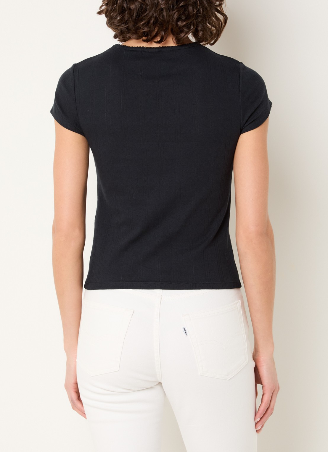 Levi's T-shirt met logo - achterkant zwart