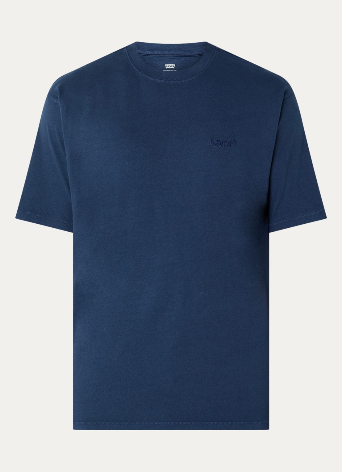 Levi's T-shirt met logo - voorkant 2 donkerblauw