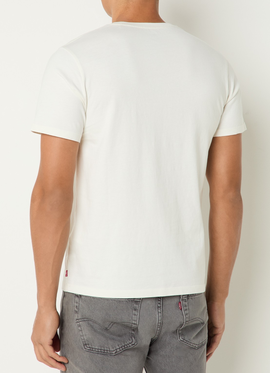 Levi's T-shirt met logo - achterkant 4 gebroken wit