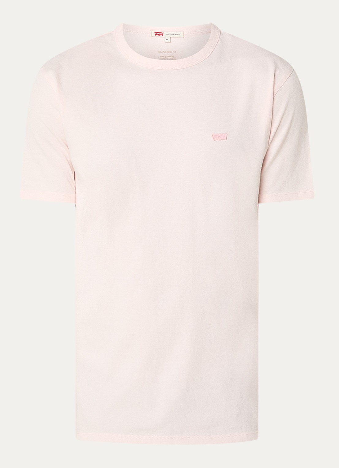 Levi's T-shirt met logo - voorkant lichtroze