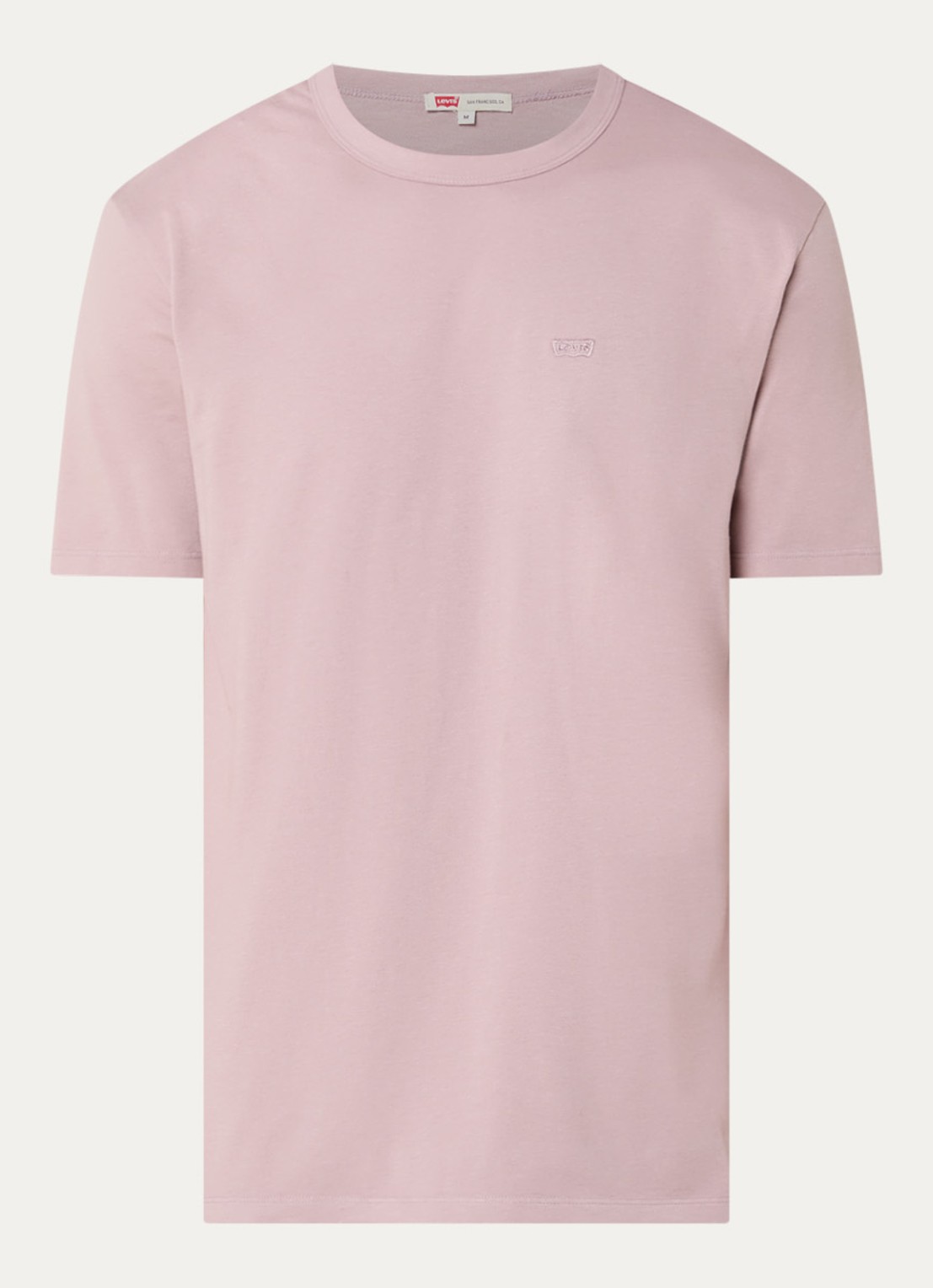 Levi's T-shirt met logo - voorkant 2 oudroze
