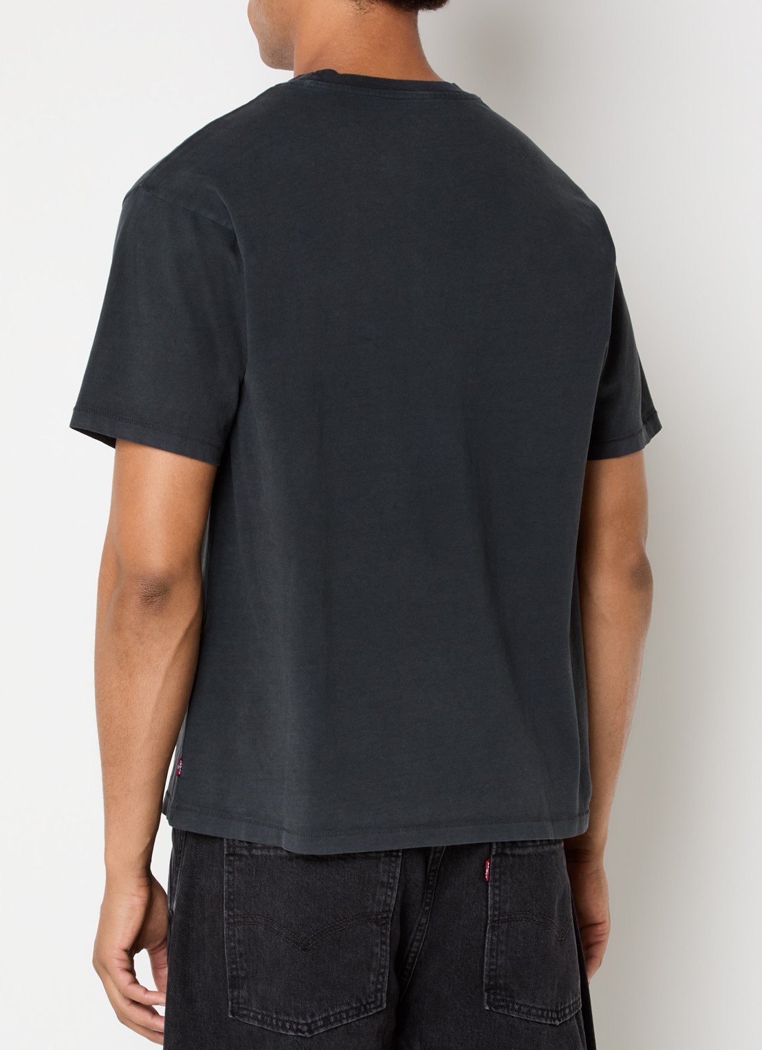 Levi's T-shirt met logo - achterkant antraciet