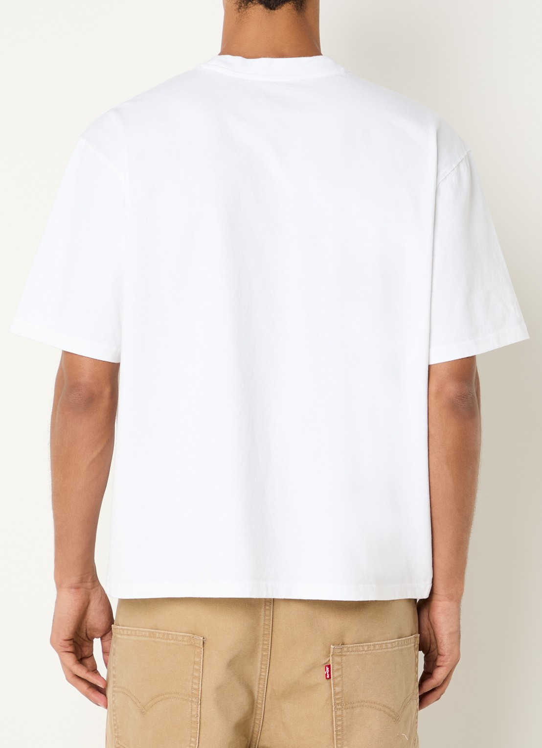 Levi's T-shirt met logo - achterkant wit
