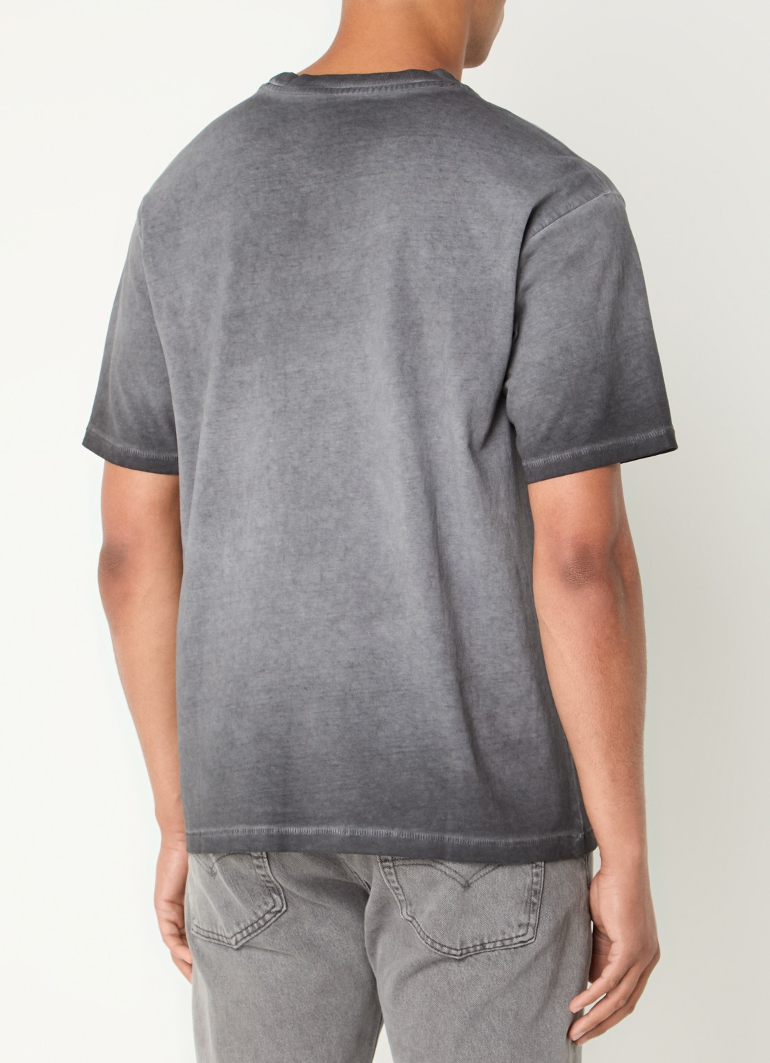 Levi's T-shirt met logoborduring - achterkant 4 grijs
