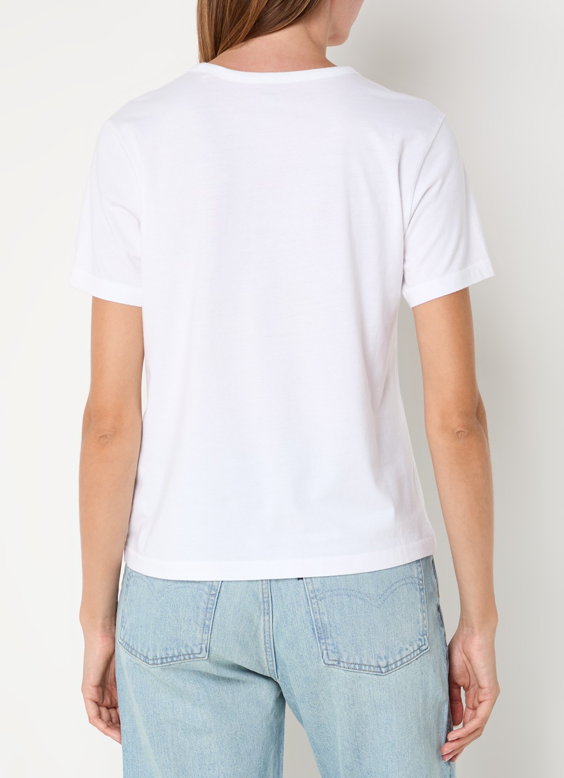 Levi's T-shirt met logoprint en stretch - achterkant 3 wit