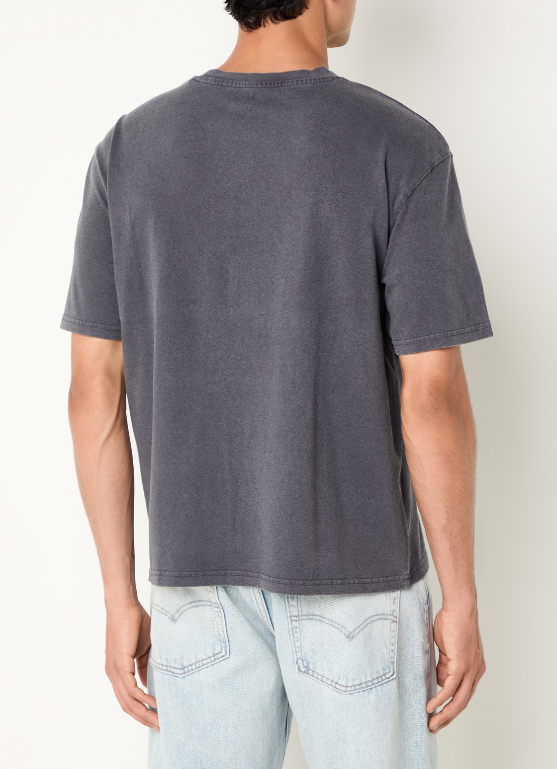 Levi's T-shirt met logoprint - achterkant 2 donkergrijs